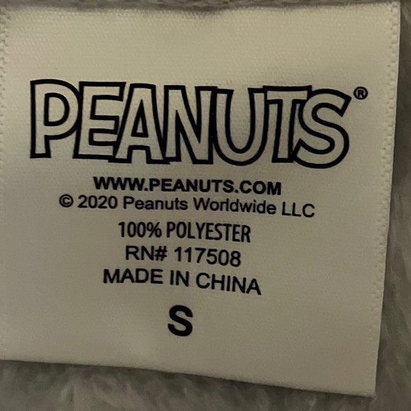 PEANUTS SNOOPY & WOODSTOCK PLUSH XMAS PULLOVER HOODIE SIZE SMALL - Picture 7 of 7